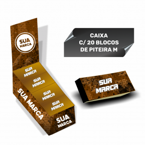 15 CAIXAS PITEIRA DE PAPEL | 300 UNIDADES  Piteira de Papel | 3,5 x 6 cm | Bloco c/ 50 piteiras | Papel Vergê 120gr    