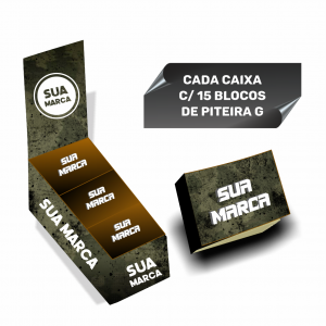 20 CAIXAS DE PITEIRA DE PAPEL | 300 PITEIRAS  Piteira de Papel | 4,5 x 6 cm | Bloco c/ 50 piteiras | Papel Vergê 120gr    