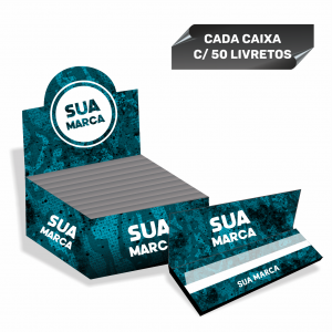 1 CAIXA DE SEDA KING SIZE WHITE | 50 LIVRETOS  1 Caixa de Seda King Size White c/ 50 Livretos | Ultra Fina | Goma Arábica | Livreto c/ 33 Folhas | Papel Europeu 13g/m²    