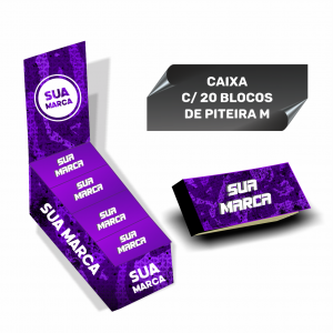 5 CAIXAS PITEIRA DE PAPEL | 100 UNIDADES  Piteira de Papel | 3,5 x 6 cm | Bloco c/ 50 piteiras | Papel Vergê 120gr    